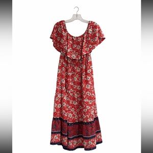 Floral Red Women’s Dress